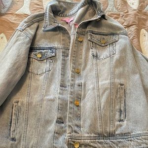 Stoney clover lane Jean jacket size large